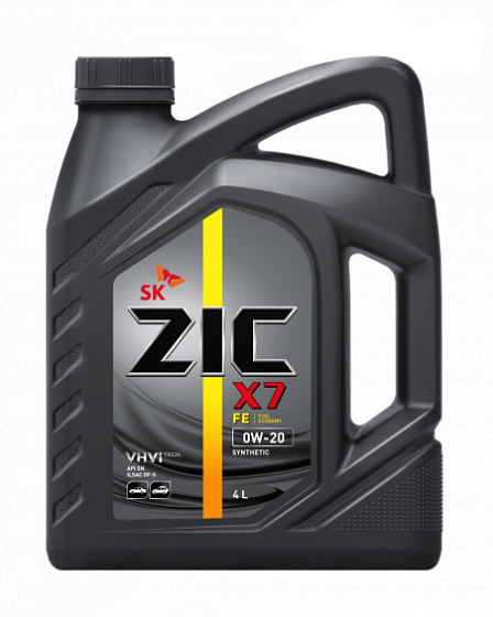 Моторное масло ZIC X7 FE 0W-20, 4л